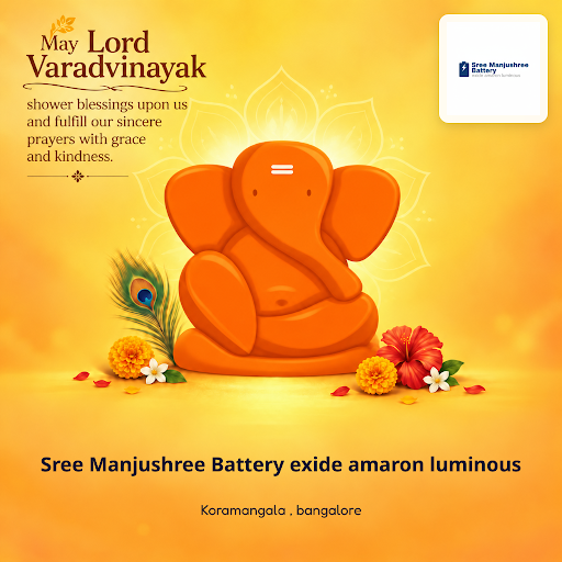 Celebrate Ganpati 2026 with Sree Manjushree Battery, your trusted dealer for car, inverter, home… post image