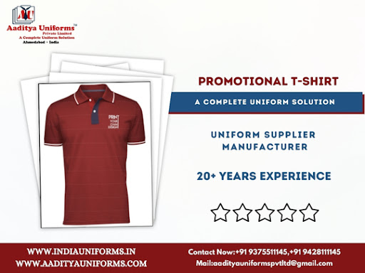 Promotional T-Shirt Available At Aaditya Uniforms