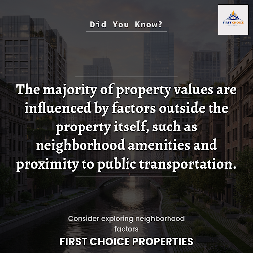 When it comes to property values, many people assume that the condition and features of a propert…