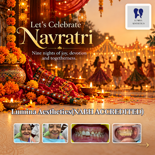 Celebrate Navratri 2026 with gratitude and care. Trust Lumina Aesthetics, your NABH accredited de… post image