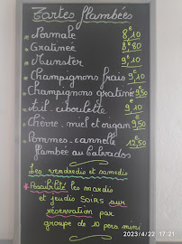Menu Restaurant au Soleil Page 1