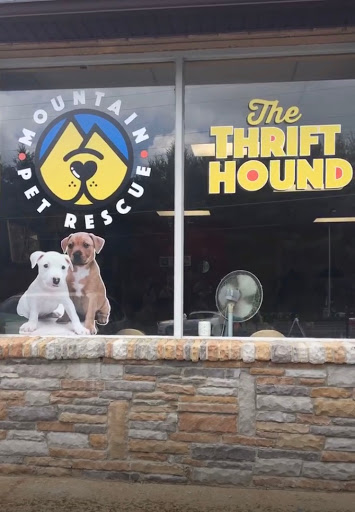 The Thrift Hound - Benefiting Mountain Pet Rescue Asheville Logo