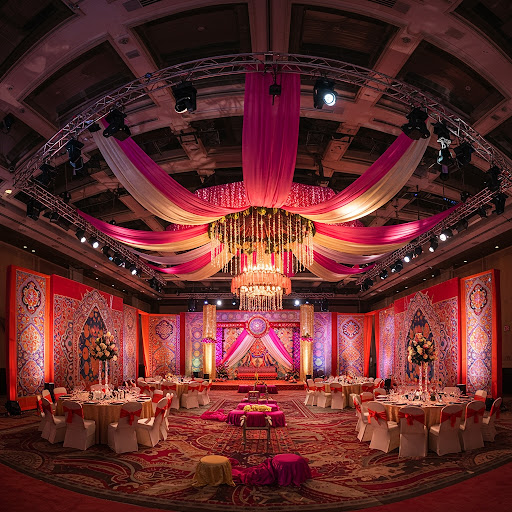 Elevate your event with our stunning artistic wall and ceiling décor ideas at Party Sizzlers Even…