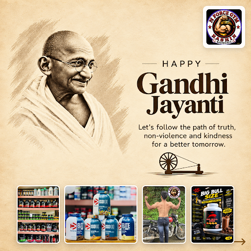 Celebrating Gandhi Jayanti at gym rashin, we honor values of discipline, perseverance, and respec… post image