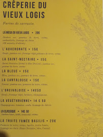 Menu Crêperie du vieux logis Page 1