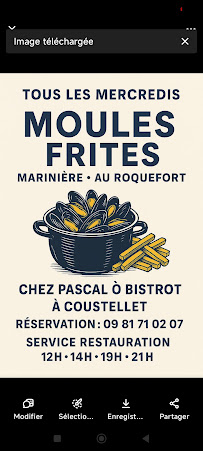 Menu Pascal ô Bistrot Page 3