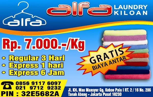 Alfa Laundry Kiloan Jakarta, Author: Alfa Laundry Kiloan Jakarta