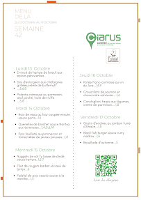 Menu Restaurant du Ciarus Page 13