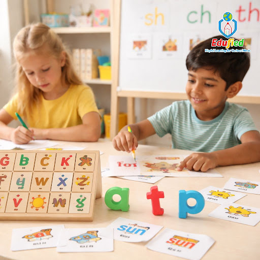 Give your child a strong start in English with our fun, phonics-based learning at Edufied - Playp…