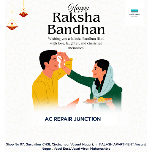 Wishing you a joyous Raksha Bandhan from Ac Repair Junction, Vasai-Virar! While you're busy celeb… post image