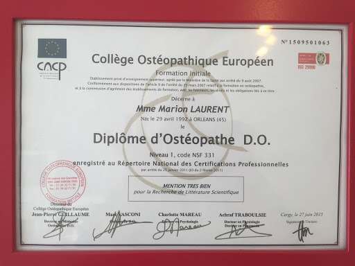 Ostéopathe - Marion LAURENT Gallery - France