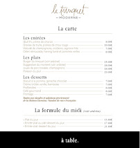 Menu Trinquet Moderne Page 1