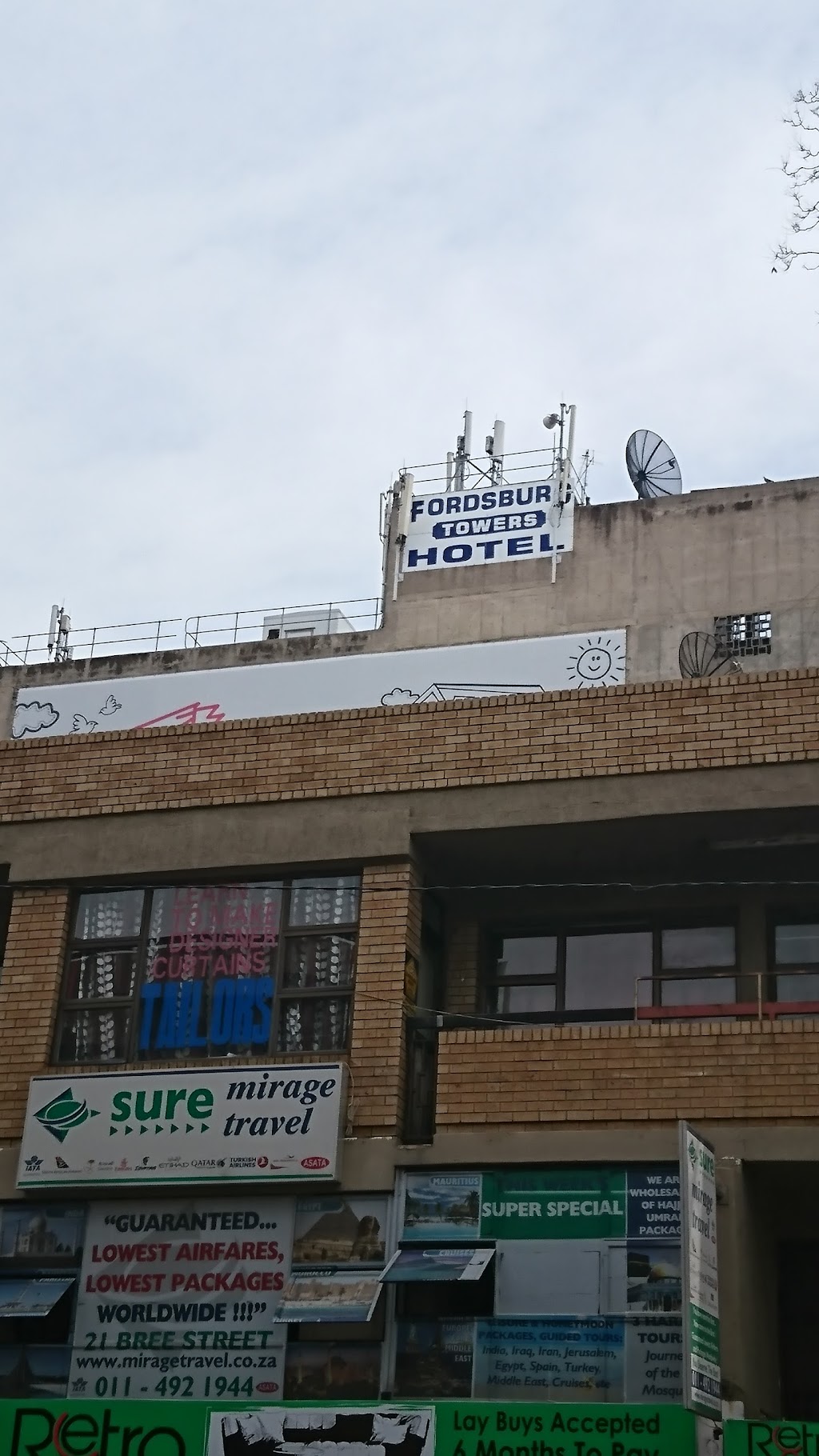 Fordsburg Towers, Johannesburg — Mint Rd, phone 011 832 1000