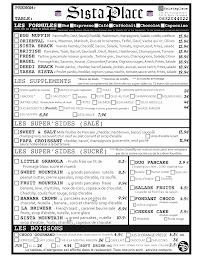 Menu Sista Place Page 3