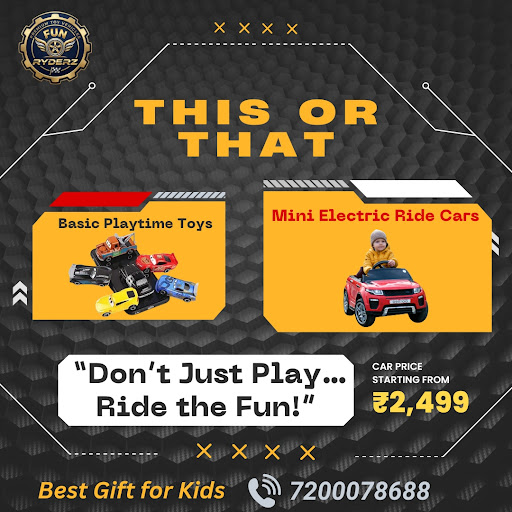 Fun Ryderz in Chennai offers Kids Cars at the best affordable prices, bringing joy, safety, and e…