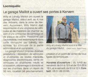 Photo n°3 de GARAGE MAILLOT LOCMIQUELIC à Locmiquélic (Garage automobile)