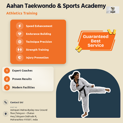 Aahan Taekwondo & Sports Academy offers expert Athletics Training focused on enhancing strength,… post image