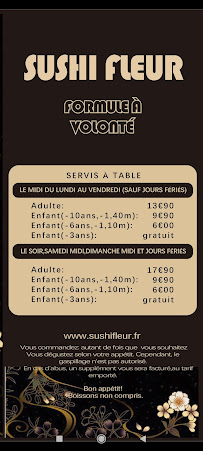 Menu SUSHI FLEUR Page 17