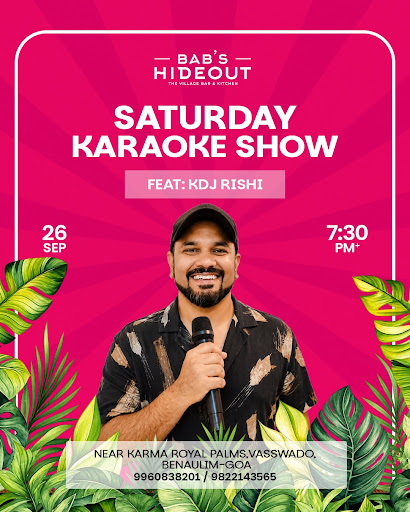 🔥 South Goa’s Saturday Karaoke Party | Bab’s Hideout post image