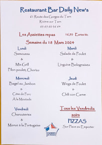 Menu Restaurant-Bar Daily New's Page 11