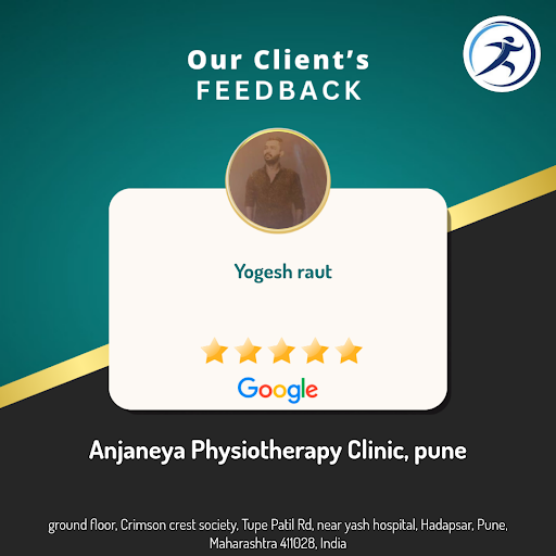 Yogesh Raut from Hadapsar raves about his experience at Anjaneya Physiotherapy Clinic, Pune, wher… post image