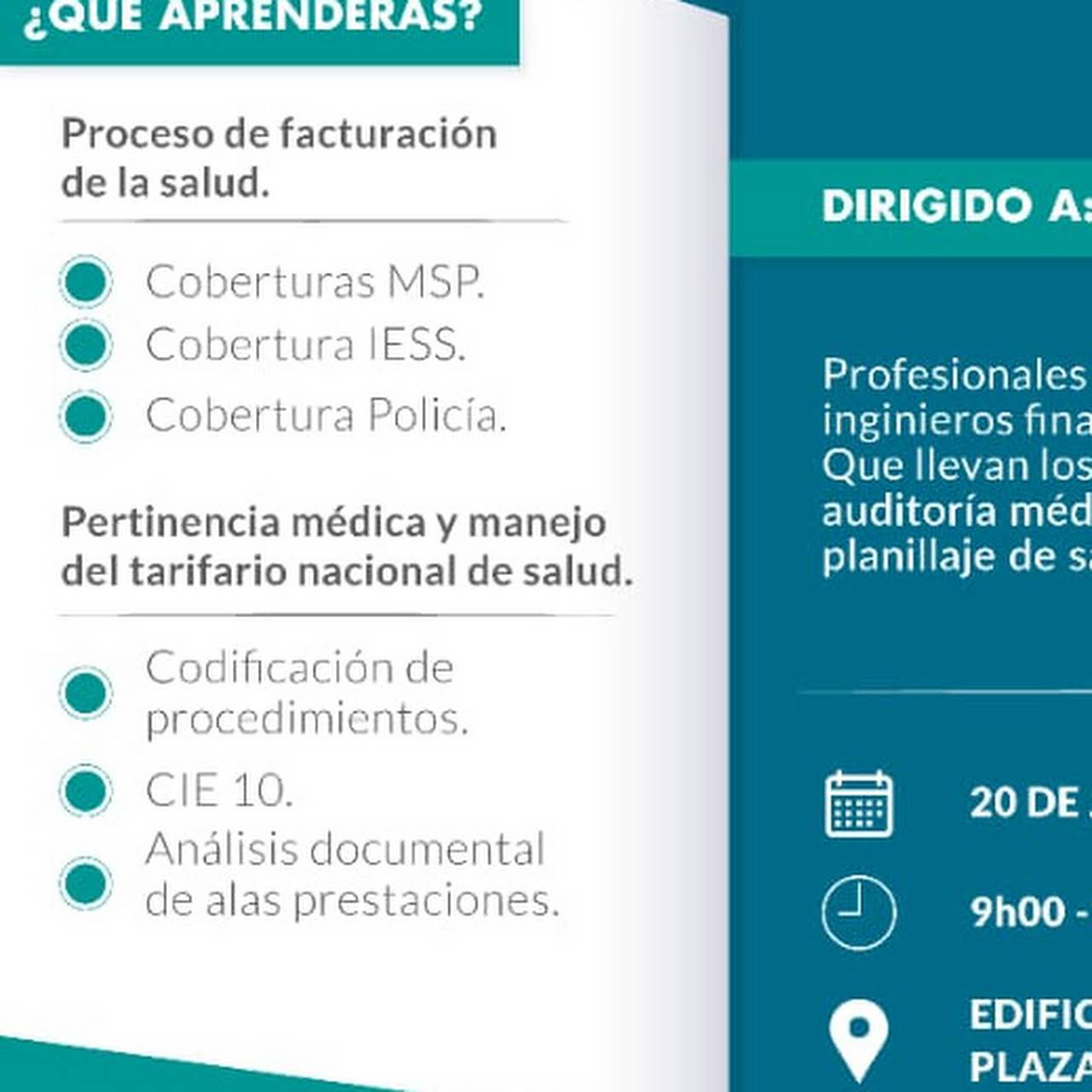 Curso De Auditoria Medica Auditor In Quito