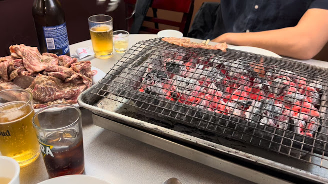 Wooden Charcoal Korean Village Barbecue House by null