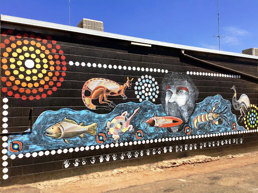 Aboriginal Mural at Lake Cargelligo - Thumbnail