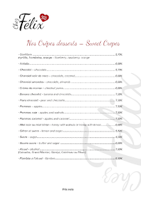 Menu Chez Félix Page 10