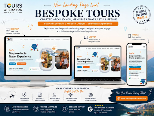 Excited to launch the newly designed Bespoke Tours Landing Page for Tours Operator India 🌍✨ post image