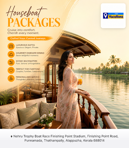 Experience serene Kerala backwaters with Indiavacationz Houseboat's houseboat rental in Alappuzha… post image