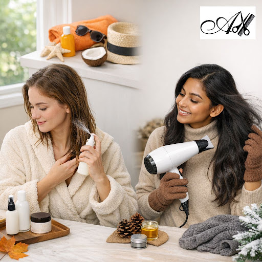 Healthy, shiny hair needs different care in summer, monsoon and winter. At Ally's Family Beauty S… post image