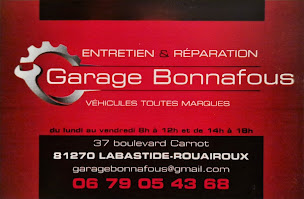 Photo n°6 de Garage Bonnafous à Labastide-Rouairoux (Service d'entretien des pneus)