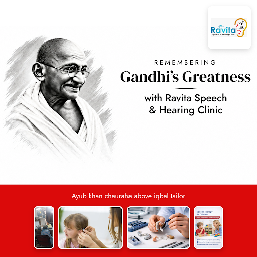 Celebrate Gandhi Jayanti with better hearing and communication. Trust Ravita Speech & Hearing Cli… post image