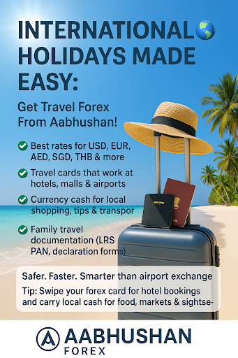 🏖️🌍 International Holidays Made Easy: Get Travel Forex From Aabhushan! post image