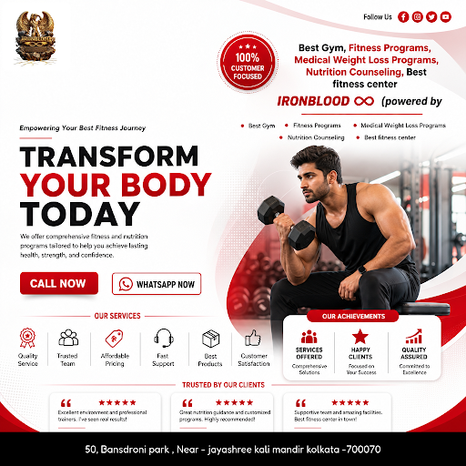 Discover IRONBLOOD ♾️, your premier gym near me, offering expert fitness programs, medical weight…