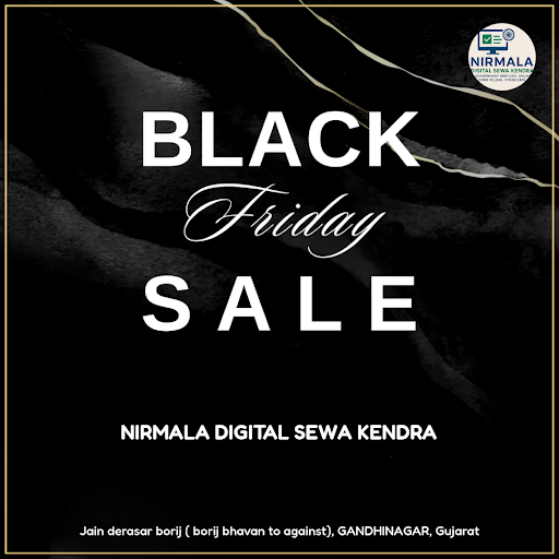 Get ready to save big this Black Friday at Nirmala Digital Sewa Kendra, Gandhinagar's premier cyb… post image
