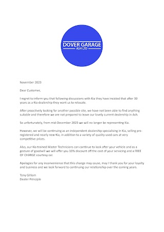 Dover Garage Aldershot