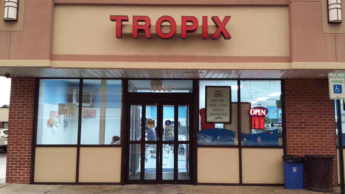 Tropix Laundromat - Gaithersburg storefront and entrance in Gaithersburg
