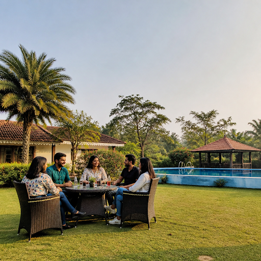 Planning a group celebration, office outing or family get-together? Shagun Farms The Village Reso… post image
