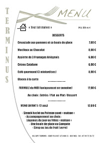 Menu Restaurant Le Terminus Page 3
