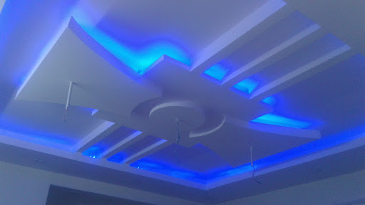 False ceiling work completed in Thanisandra by Zainab Interior Contractor. Free site visit availa… post image
