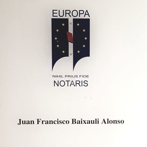 Notaría en Valencia Juan Francisco Baixauli Alonso