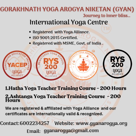 Gorakhnath Yoga Arogya Niketan Gyan Best International Yoga Teacher Training Course In North East India Agartala Tripura