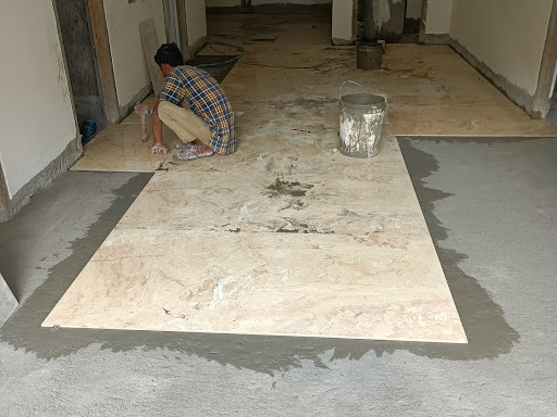 Tiles and Granite flooring fixing work post image
