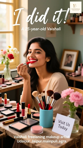Get ready to glow with Vaishali's HD makeup! As Udaipur's most loved makeup artist, I've crafted… post image