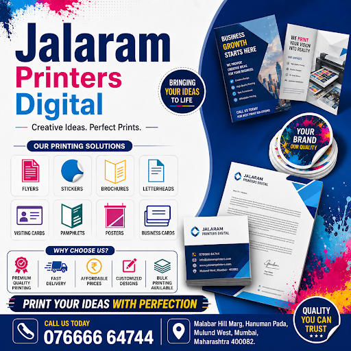 Hello and a warm welcome from the team at Jalaram Printers Digital! We're here to bring your crea… post image