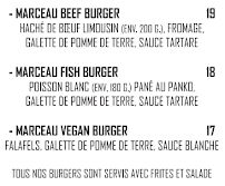 Menu Hôtel - Bistrot le MARCEAU Page 6