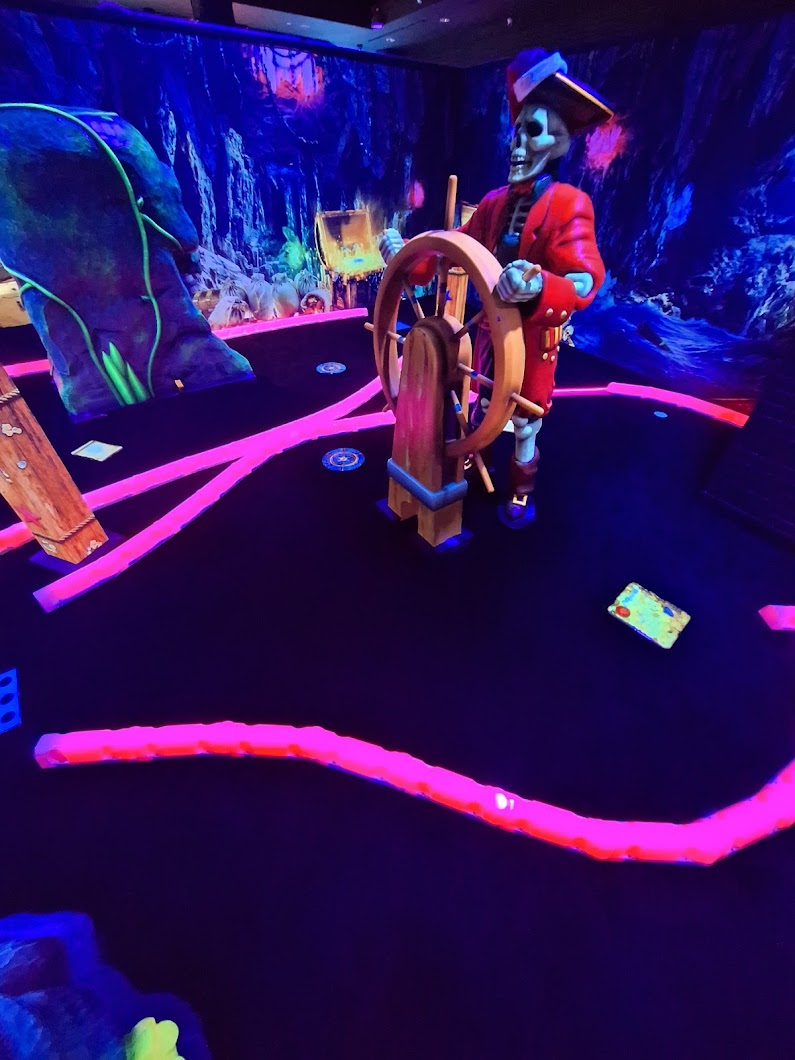 Cutthroat Cove Blacklight mini-golf