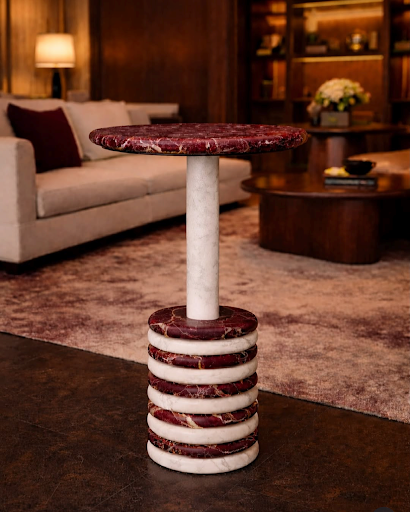 Luxury stone side table at lowest price post image